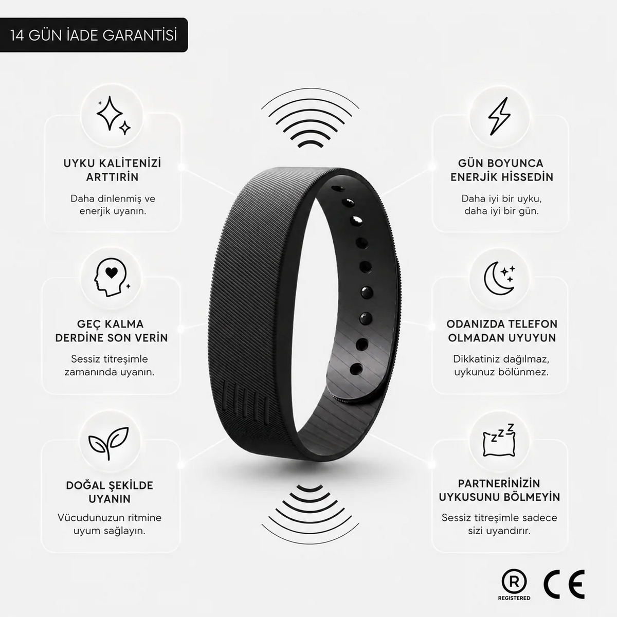 VexBand® – Titreşimli Akıllı Alarm Bilekliği