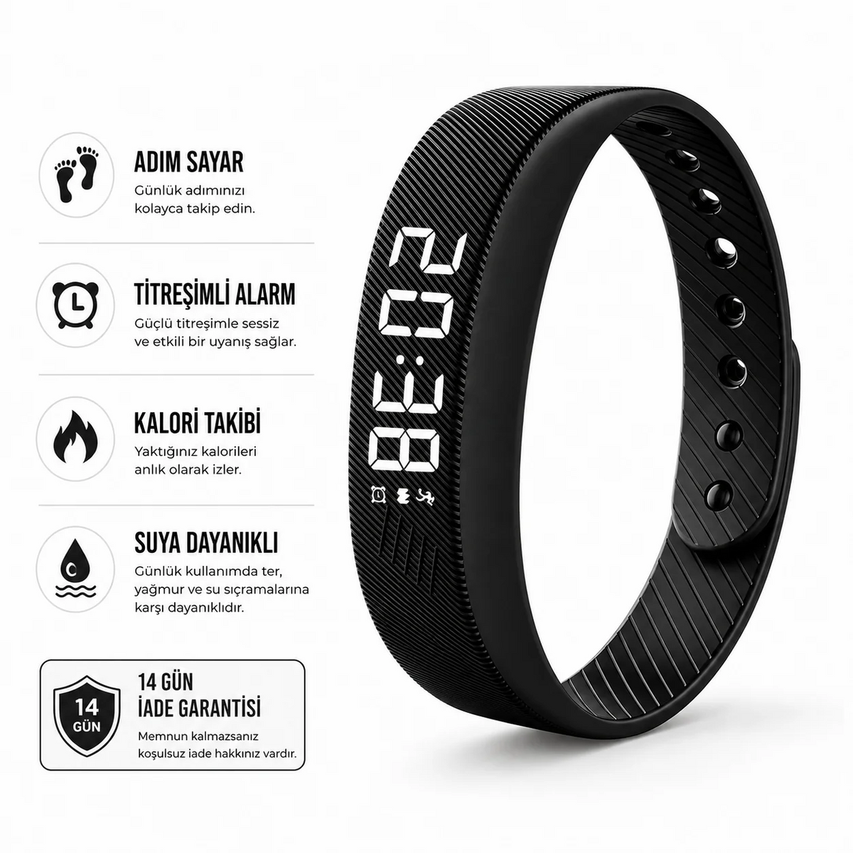 VexBand® – Titreşimli Akıllı Alarm Bilekliği