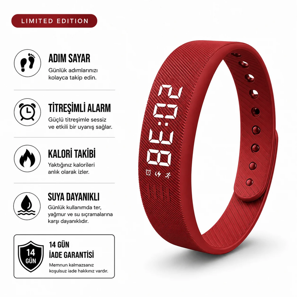 VexBand® – Titreşimli Akıllı Alarm Bilekliği