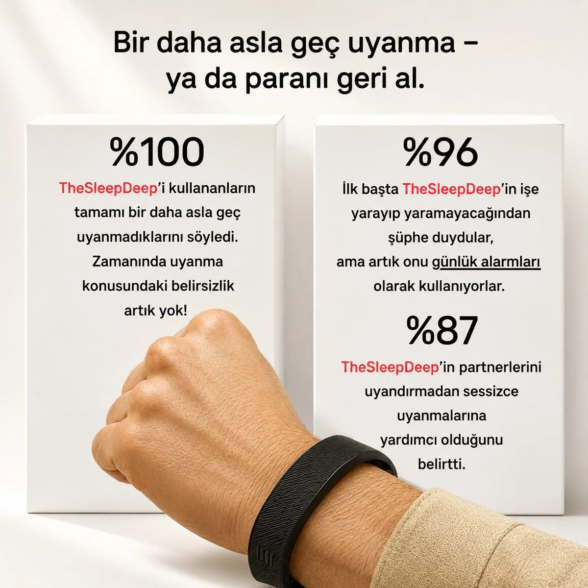 VexBand® – Titreşimli Akıllı Alarm Bilekliği